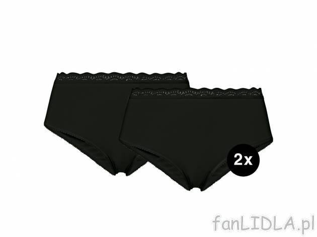 Hipstery, 2 pary Esmara Lingerie, cena 17,98 PLN 
cena dot. wyłącznie zestawu ...