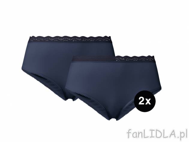 Hipstery, 2 pary Esmara Lingerie, cena 17,98 PLN 
cena dot. wyłącznie zestawu ...