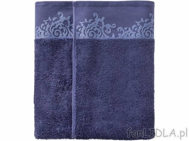 Ręcznik frotté 70 x 140 cm Miomare, cena 19,99 PLN 
- ozdobna bordiura
- 500 g/m2
- ...