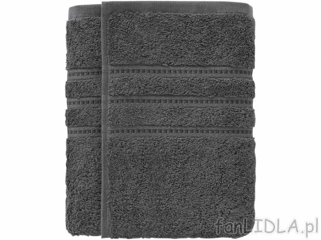 Ręcznik frotté 50 x 100 cm Miomare, cena 11,99 PLN 
- ozdobna bordiura
- 500 g/m2
- ...