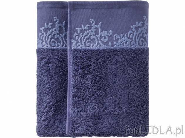 Ręcznik frotté 50 x 100 cm Miomare, cena 11,99 PLN 
- ozdobna bordiura
- 500 g/m2
- ...
