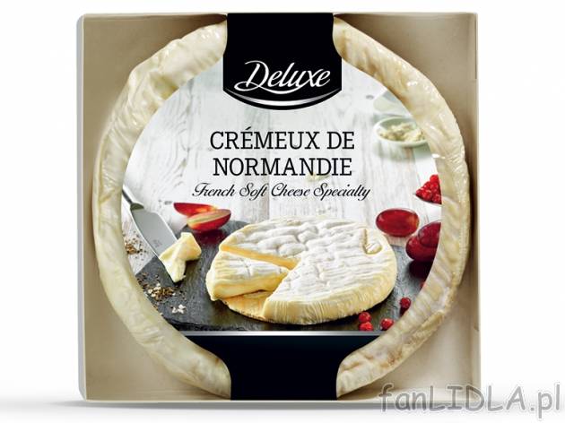 Ser kremowy z Normandii , cena 7,00 PLN za 150 g/1opak., 100 g=5,33 PLN. 
Oferta ...