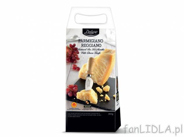 Ser Permigiano Reggiano , cena 59,00 PLN za 850 g/1 opak., 1 kg=69,41 PLN. 
Oferta ...