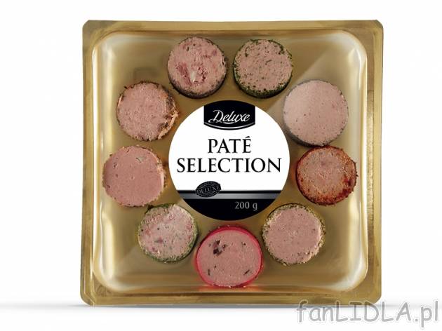 Zestaw pasztetów , cena 4,00 PLN za 200 g/1 opak., 100 g=2,50 PLN. 
Oferta ważna ...
