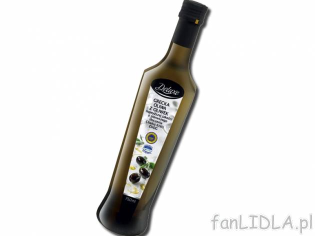Oliwa z oliwek extra z Krety , cena 19,00 PLN za 750 ml/1 but., 1 l=26,65 PLN. 
Oferta ...