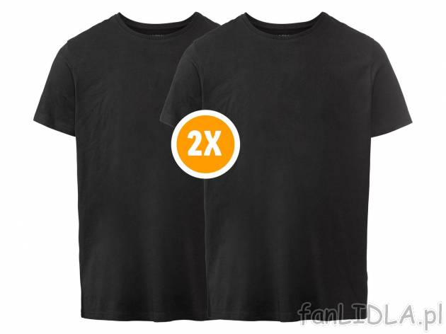 T-shirty męskie, 2 szt.* Livergy, cena 9,99 PLN 
* Artykuł dostępny wyłącznie ...
