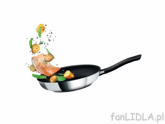 Patelnia ze stali szlachetnej Ø ok. 28 cm Ernesto, cena 79,90 PLN za 1 szt. 
- ...