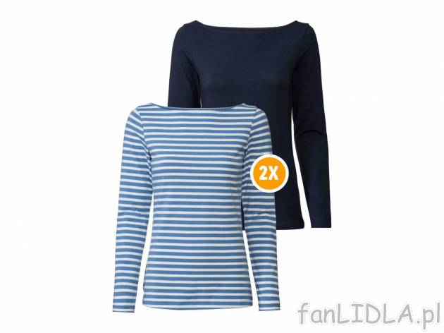 Bluzki z długim rękawem, 2 szt.* Oeko Tex, cena 14,99 PLN 
* Artykuł dostępny ...