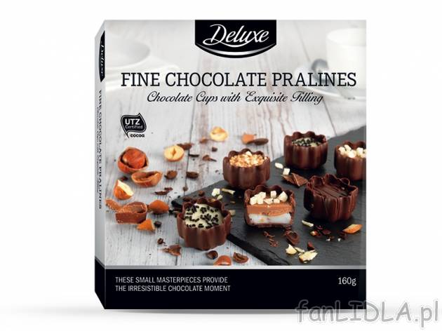 Praliny , cena 12,00 PLN za 160 g/1 opak., 100 g=8,12 PLN. 
Oferta ważna od 20.03 ...