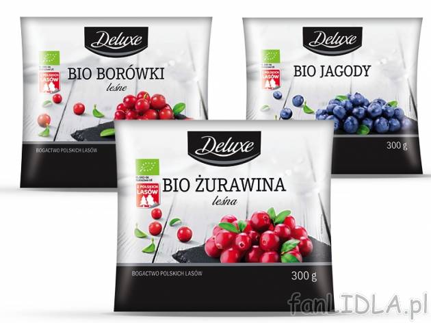 Owoce mrożone , cena 6,00 PLN za 300 g/1 opak., 1 kg=23,30 PLN. 
Oferta ważna ...