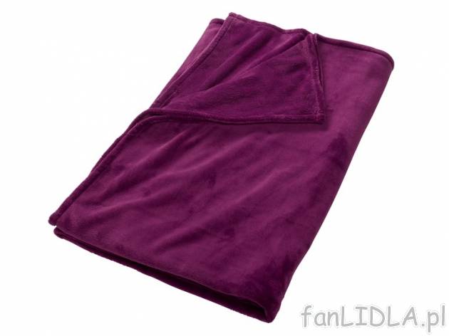 Koc z mikrowłókna 200 x 150 cm Meradiso, cena 39,99 PLN za 1 szt. 
- bardzo miękki ...