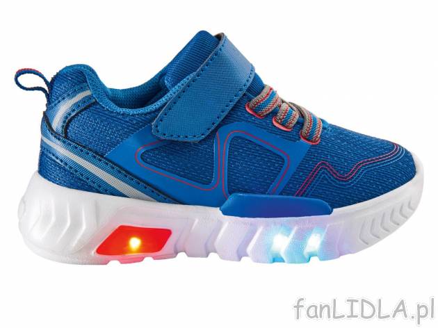 Świecące buty dziecięce Lupilu, cena 39,99 PLN 
- rozmiary: 24-30
- odblaskowe ...