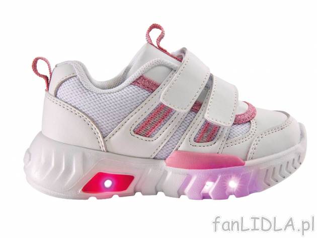 Świecące buty dziecięce Lupilu, cena 39,99 PLN 
- rozmiary: 25-28
- odblaskowe ...