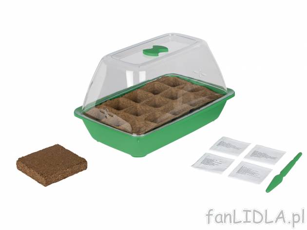 Miniszklarnia z nasionami warzyw Parkside, cena 29,99 PLN 
- zestaw do założenia ...