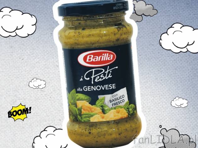 Barilla Pesto , cena 8,99 PLN za 190/200g, 100g=4,73/4,50 PLN.  
-  różne rodzaje