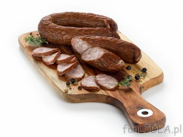 Kiełbasa jałowcowa , cena 7,00 PLN za 270 g/1 opak., 1 kg=27,74 PLN. 
Oferta ...