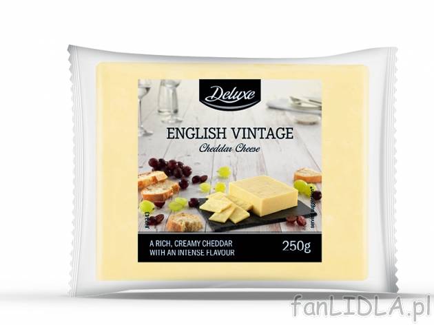 Ser Cheddar , cena 7,00 PLN za 250 g/1 opak., 100 g=3,20 PLN. 
Oferta ważna od ...