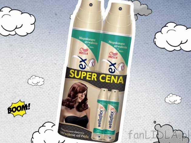 Lakier do włosów , cena 14,99 PLN za 2x250 ml/1opak., 1L=29,98 PLN. 
- Różne ...