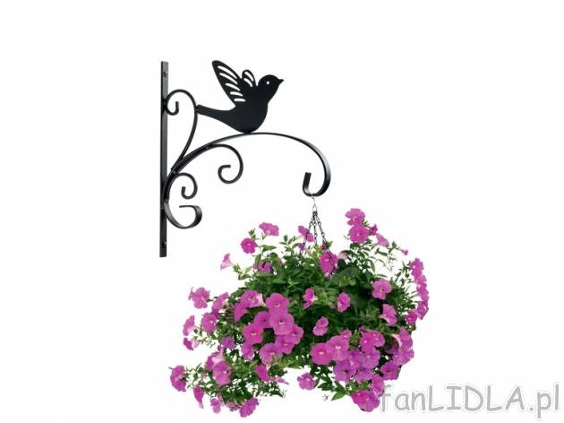 Wieszak ścienny do mocowania kwietników Florabest, cena 17,99 PLN za 1szt. 
- ...
