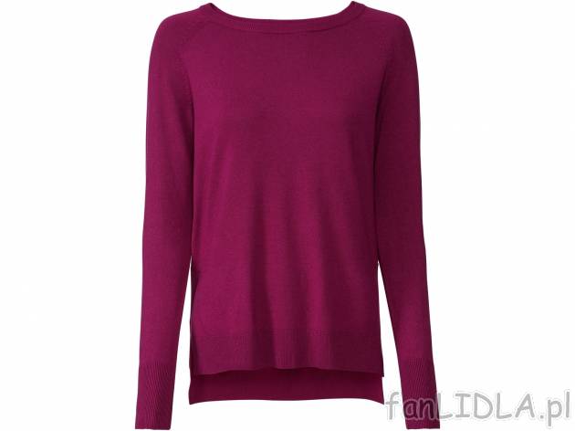 Sweter damski z wiskozą Esmara, cena 29,99 PLN 
- 72% wiskozy (LENZING&trade; ...