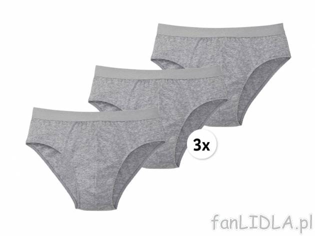 Slipy z biobawełny, 3 pary* Livergy, cena 6,99 PLN 
- 95% biobawełny, 5% elastanu
- ...