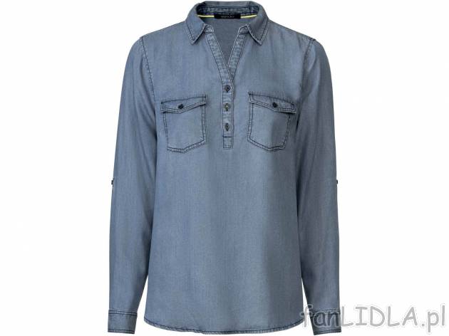 Bluzka damska z lyocellu Esmara, cena 29,99 PLN 
- 100% lyocellu (TENCEL&trade;)
- ...