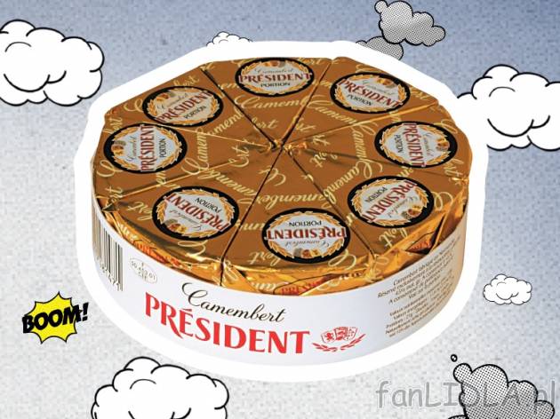 Ser President , cena 7,99 PLN za 220/240/250 g, 100g=3,63/3,33/3,20 PLN. 
- Różne ...