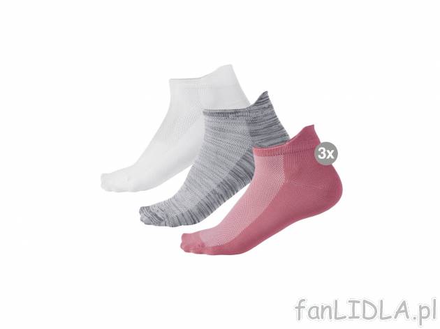 Skarpety, 3 pary , cena 9,99 PLN za 1 opak. 
- damskie: rozmiary: 35-42, 2 zestawy ...