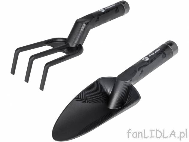 Łopatka i kultywator Es by Fiskars, cena 34,99 PLN 
- ergonomiczne uchwyty z tworzywa ...