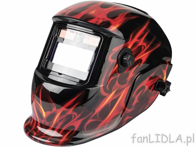 Kask spawalniczy z podświetleniem LED Parkside, cena 99,00 PLN 
- przystosowany ...