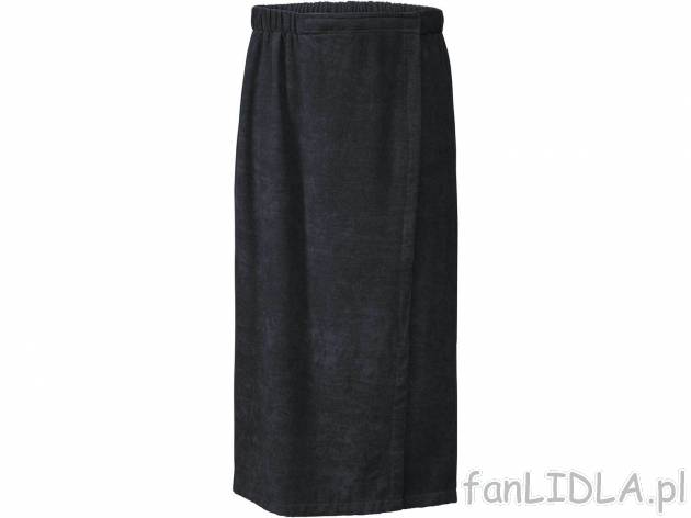 Ręcznik do sauny Miomare, cena 34,99 PLN 
- 150 x 85 cm
- 100% bawełny
- rozmiar ...