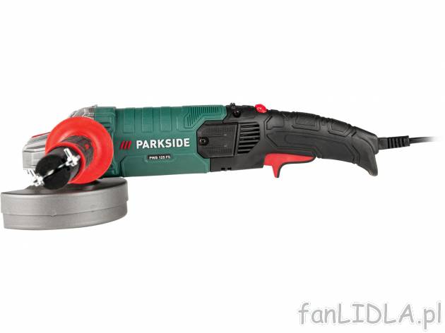 Szlifierka kątowa 1200 W Parkside PWS 125 F5, cena 99,00 PLN 
- do stosowania ...