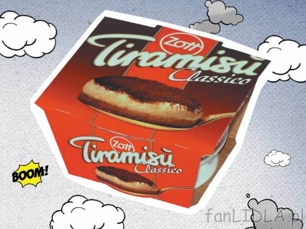 Zott Tiramisu classico , cena 2,99 PLN za 75 g, 100g=3,99 PLN.