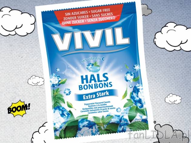 Vivill/Viva Cukierki , cena 2,99 PLN za 125 g, 100g=2,39 PLN.  
-  Różne rodzaje