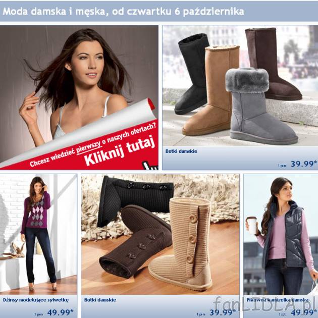 Moda damska i męska w Lidl - od czwartku 6 października 2011