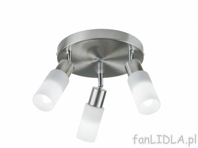 Lampa sufitowa LED Livarno, cena 69,90 PLN 
- żarówki w zestawie
- klosze z ...