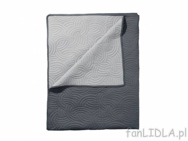 Narzuta dwustronna 260 x 270 cm Meradiso, cena 79,90 PLN za 1 szt. 
- z eleganckim ...