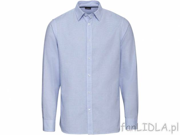 Koszula męska z bawełny Livergy, cena 34,99 PLN 
- rozmiary: M-XL
- 100% bawełny
- ...