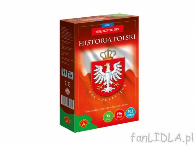 ALEXANDER Quiz edukacyjny , cena 8,99 PLN za 1 opak. 
-      8 wzorów