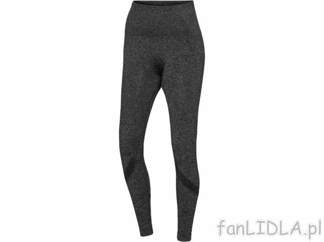 Legginsy bezszwowe damskie Crivit, cena 24,99 PLN 
- rozmiary: S-L
- optymalne dopasowanie ...