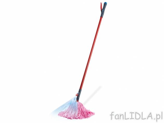 Mop z mikrofibry ze spryskiwaczem , cena 59,90 PLN za 1 opak. 
- wystarczy napełnić ...