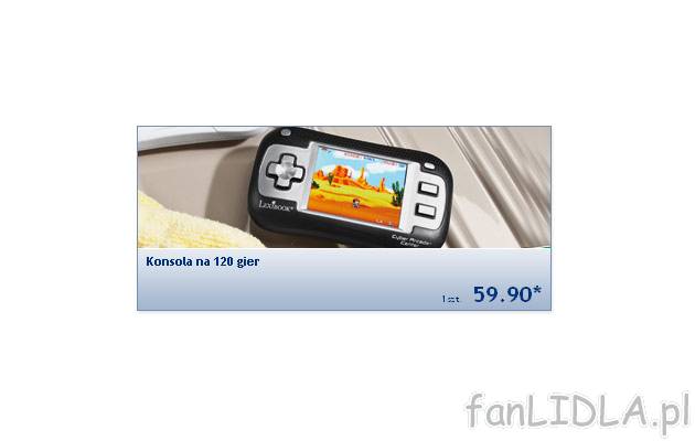 Konsola na 120 gier z wyświetlaczem LCD cena 59,90PLN
- wszystkie klasyczne gry ...
