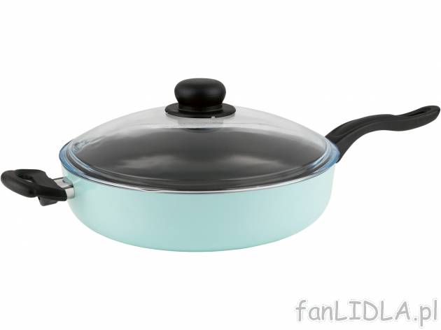 Patelnia aluminiowa z pokrywką Ø 28 cm Ernesto, cena 49,99 PLN 
- do wszystkich ...