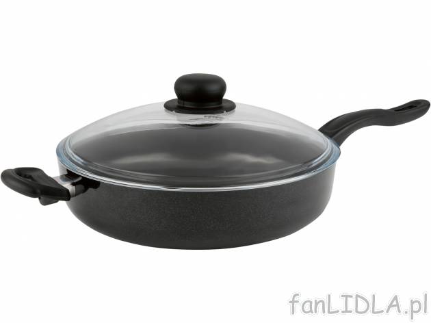 Patelnia aluminiowa z pokrywką Ø 28 cm Ernesto, cena 49,99 PLN 
- do wszystkich ...