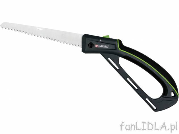 Piła składana Parkside, cena 17,99 PLN 
- dł. ostrza: 21,5 cm
- 2 regulowane ...