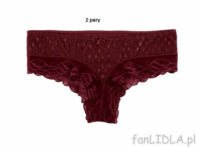 Majtki typu hipster, 2 pary Esmara, cena 19,99 PLN za 1 opak. 
- rozmiary: S-L 
- ...