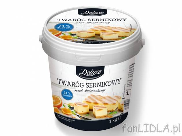 Twaróg sernikowy , cena 9,99 PLN za 1 kg/ 1 opak. 
- od poniedziałku 10.04 do ...