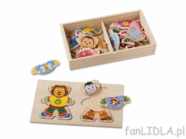 Gra edukacyjna lub puzzle z drewna , cena 19,99 PLN za 1 opak. 
- od 1,5 lub 2 ...