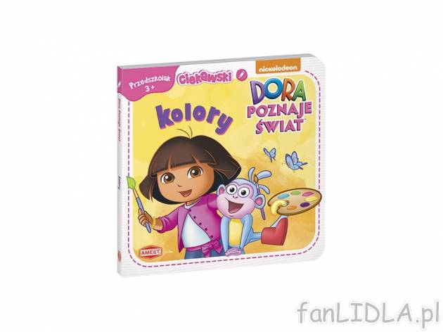 Książka twardostronicowa: DORA POZNAJE ŚWIAT. KOLORY , cena 4,99 PLN za 1 szt. ...