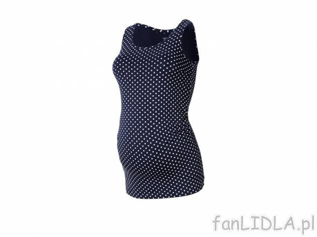 Top ciążowy Esmara, cena 17,99 PLN za 1 szt. 
- materiał: 95% wiskoza, 5% elastan ...